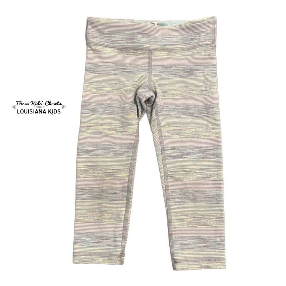 Ivivva by Lululemon Sz 6 Colorful Pastel Striped Leggings